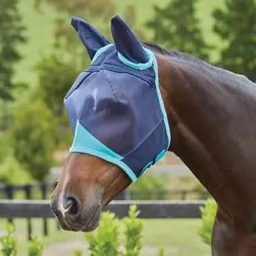 Weatherbeeta Comfitec Feine Mesh Maske mit Ohren und Schopfloch, Cob