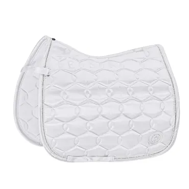 Eskadron Schabracke "Satin Crystal Platinium 22", Dressur, weiss